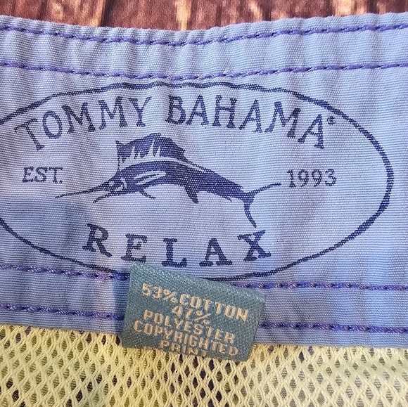 Tommy Bahama Relax Swim Trunks Men Medium Multicolor Tropical Mesh Lined Shorts - Picture 4 of 11